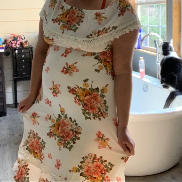 Altar’d State Off The Shoulder Floral Dress - Picture 6 of 6